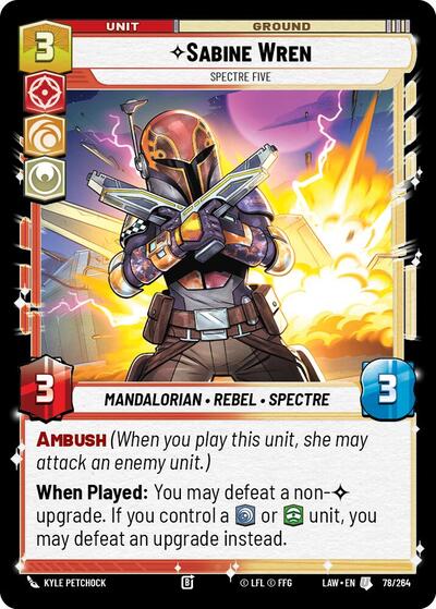 Sabine Wren - Spectre Five - 78/264 - Uncommon - A Lawless Time