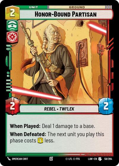 Honor-Bound Partisan - 58/264 - Uncommon - A Lawless Time