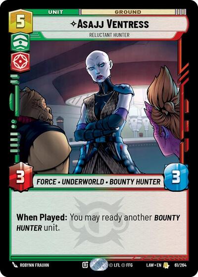 Asajj Ventress - Reluctant Hunter - 61/264 - Rare - A Lawless Time