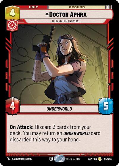 Doctor Aphra - Digging for Answers - 194/264 - Rare - A Lawless Time