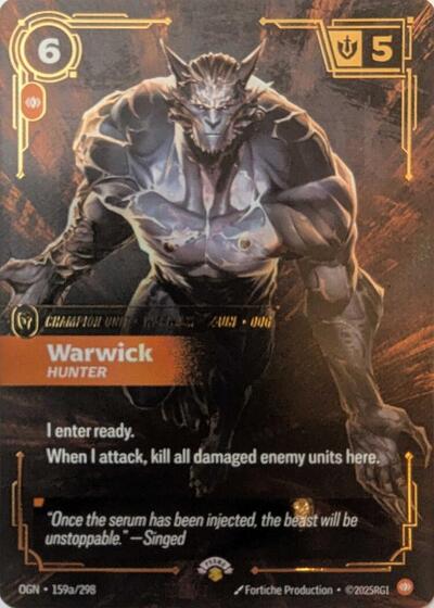 Warwick, Hunter - 159a/298 - Promo - Riftbound Promotional Cards