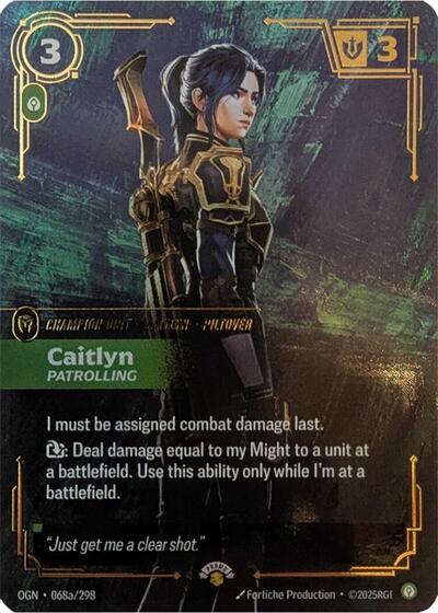 Caitlyn, Patrolling - 068a/298 - Promo - Riftbound Promotional Cards
