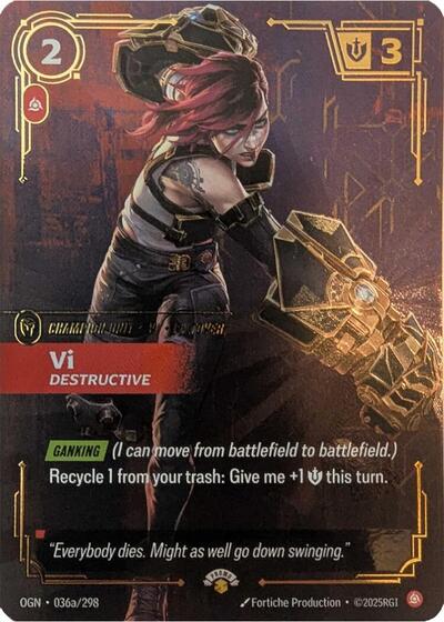 Vi, Destructive - 036a/298 - Promo - Riftbound Promotional Cards