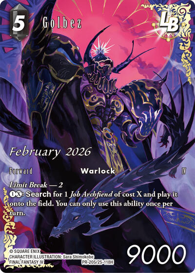 Golbez - 25-118H - Hero - FF: Promo Cards