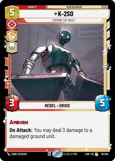 K-2S0 - Locking the Vault - 79/264 - Rare - A Lawless Time