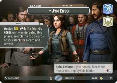 Jyn Erso - Time to Fight - 771 - Rare (Showcase) - A Lawless Time