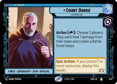 Count Dooku - Offering Aid - 1/84 - Rare - Twin Suns