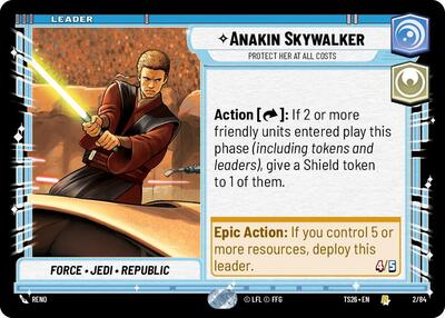 Anakin Skywalker - Protect Her At All Costs - 2/84 - Rare - Twin Suns