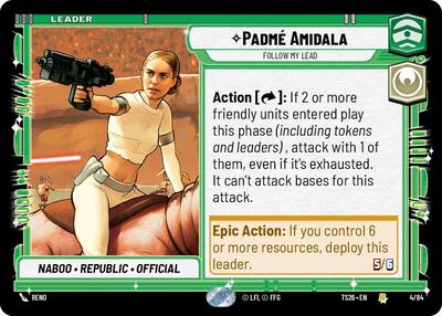 PadmÃ© Amidala - Follow My Lead - 4/84 - Rare - Twin Suns