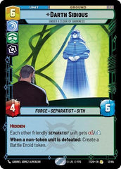Darth Sidious - Under a Cloak of Darkness - 13/84 - Rare - Twin Suns
