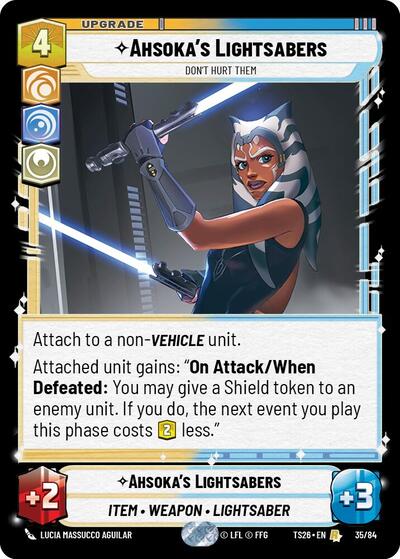 Ahsoka's Lightsabers - 35/84 - Rare - Twin Suns