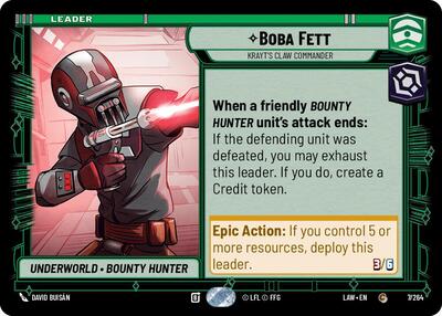 Boba Fett - Krayt's Claw Commander - 7/264 - Common - A Lawless Time