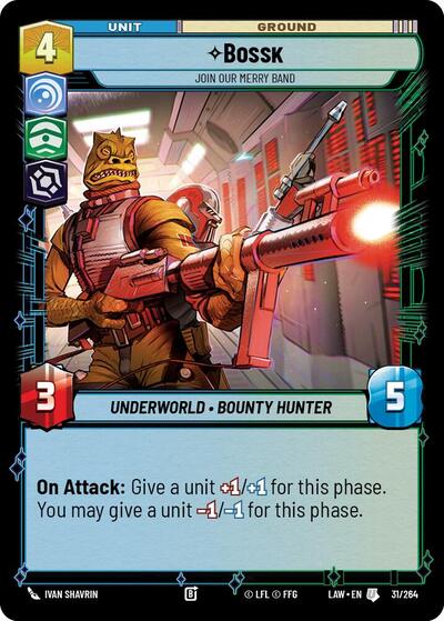 Bossk - Join Our Merry Band - 31/264 - Uncommon - A Lawless Time