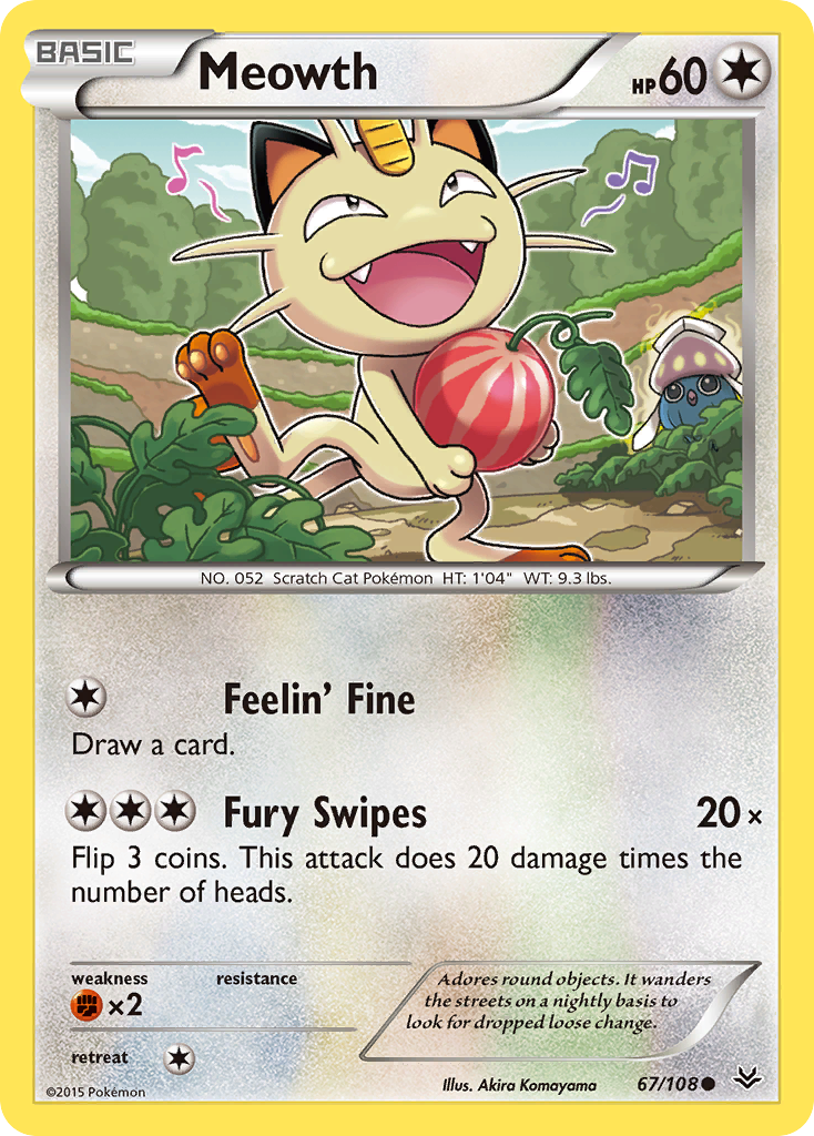 Meowth - 067/108 - Roaring Skies