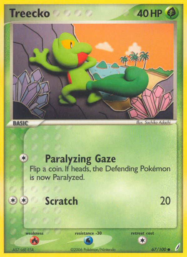 Treecko - 067/100 - Crystal Guardians