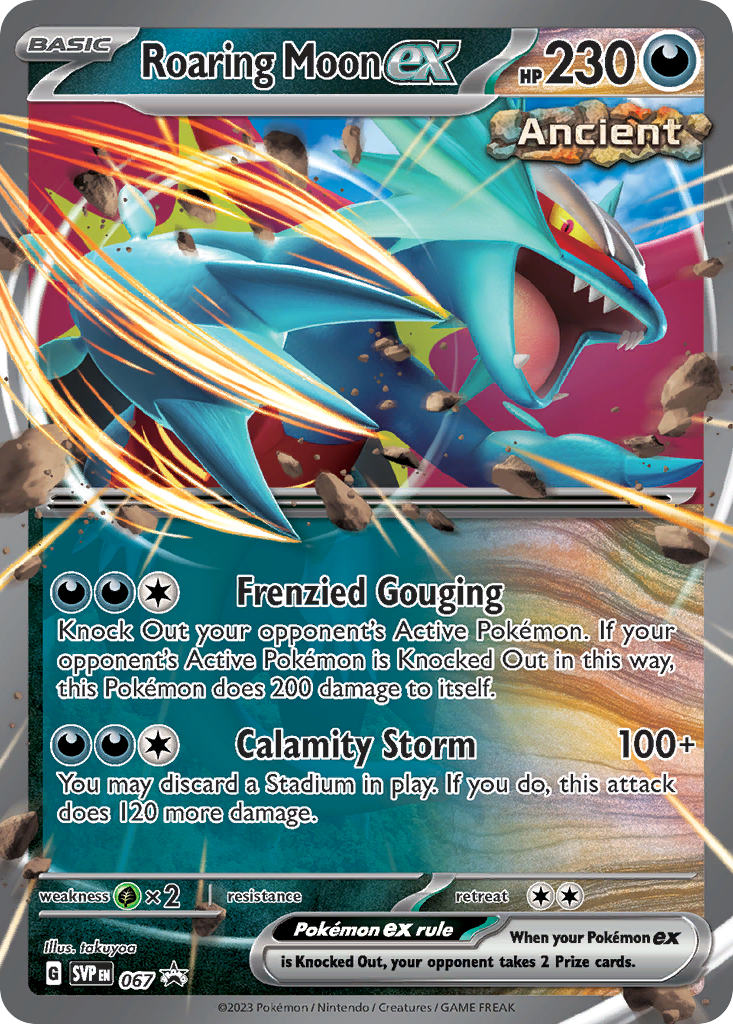 Roaring Moon ex - 067/102 - Scarlet & Violet Black Star Promos