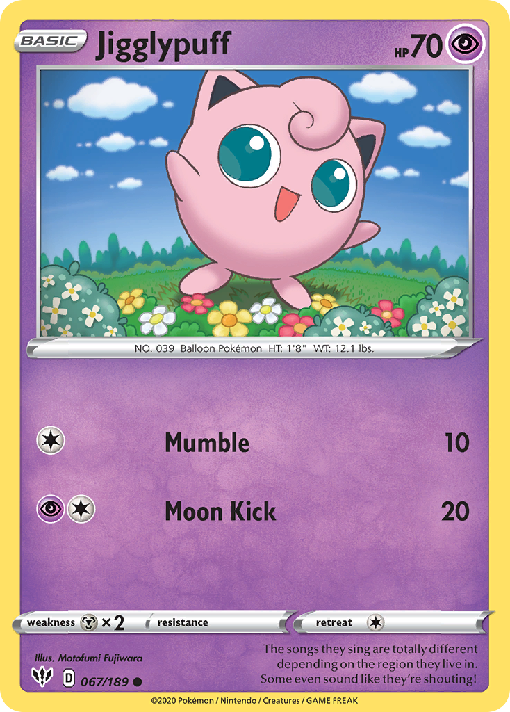 Jigglypuff - 067/189 - Darkness Ablaze