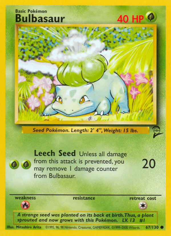 Bulbasaur - 067/130 - Base Set 2