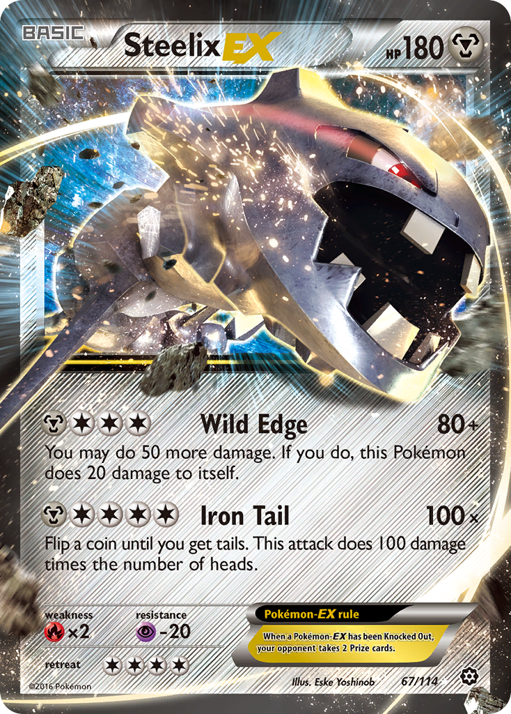 Steelix-EX - 067/114 - Steam Siege