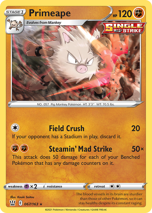 Primeape - 067/163 - Battle Styles