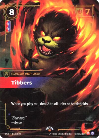Tibbers - 018/024 - Promo - Riftbound Organized Play Promotional Cards