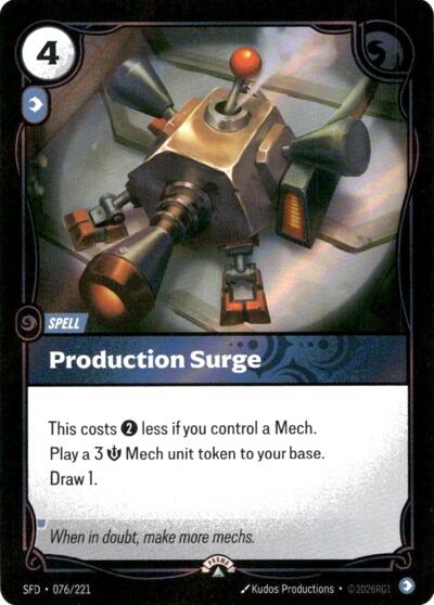 Production Surge - 076/221 - Promo - Riftbound Organized Play Promotional Cards