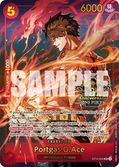 Portgas.D.Ace - ST15-005 - Super Rare (Japanese Version 3rd Anniversary Set) - One Piece Promotion Cards
