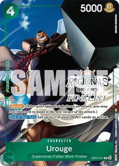 Urouge (Online Regional Finalist Card Set 2025 Vol.1) - OP07-021 - Rare - One Piece Promotion Cards