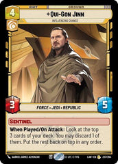 Qui-Gon Jinn - Influencing Chance - 237/264 - Rare - A Lawless Time