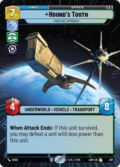 Hound's Tooth - Hunters' Approach - 297 - Rare (Hyperspace) - A Lawless Time