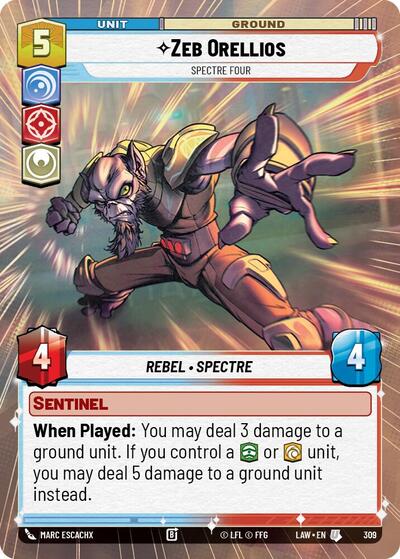 Zeb Orellios - Spectre Four - 309 - Uncommon (Hyperspace) - A Lawless Time