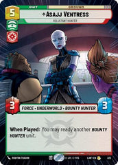 Asajj Ventress - Reluctant Hunter - 325 - Rare (Hyperspace) - A Lawless Time
