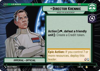 Director Krennic - Amidst My Achievement - 272 - Rare (Hyperspace) - A Lawless Time