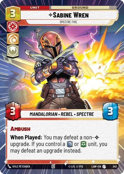 Sabine Wren - Spectre Five - 342 - Uncommon (Hyperspace) - A Lawless Time