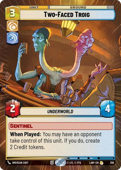 Two-Faced Troig - 356 - Rare (Hyperspace) - A Lawless Time