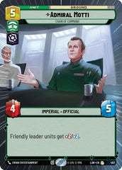 Admiral Motti - Chain of Command - 403 - Rare (Hyperspace) - A Lawless Time