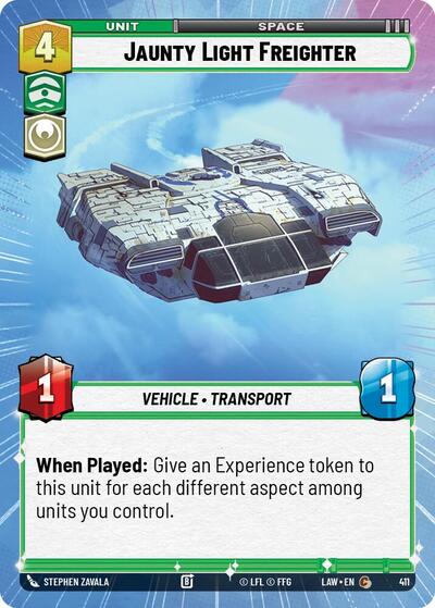 Jaunty Light Frieghter - 411 - Common (Hyperspace) - A Lawless Time