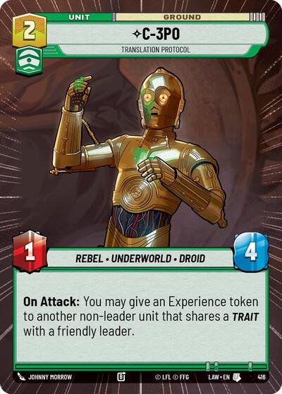 C-3PO - Translation Protocol - 416 - Uncommon (Hyperspace) - A Lawless Time