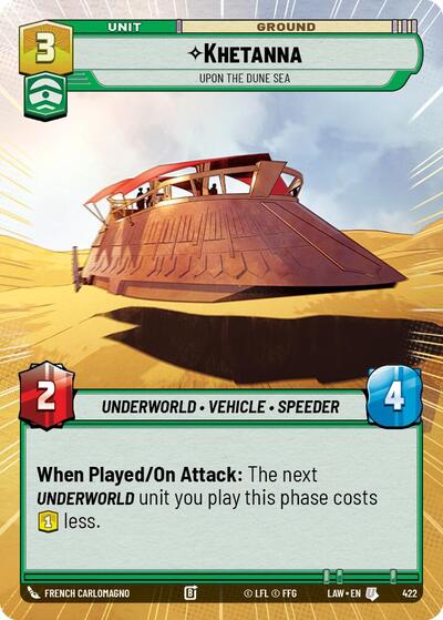 Khetanna - Upon the Dune Sea - 422 - Uncommon (Hyperspace) - A Lawless Time