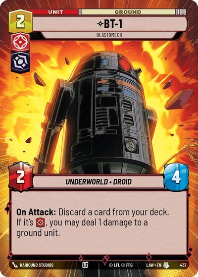 BT-1 - Blastomech - 437 - Uncommon (Hyperspace) - A Lawless Time