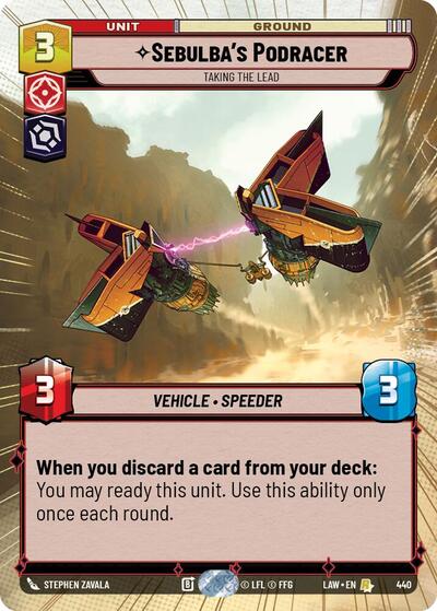 Sebulba's Podracer - Taking the Lead - 440 - Rare (Hyperspace) - A Lawless Time
