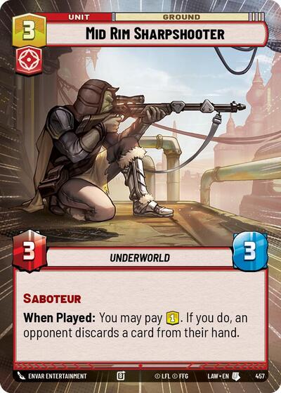 Mid Rim Sharpshooter - 457 - Uncommon (Hyperspace) - A Lawless Time