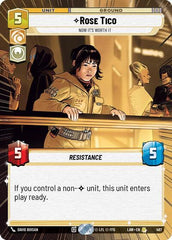 Rose Tico - Now It's Worth It - 487 - Rare (Hyperspace) - A Lawless Time