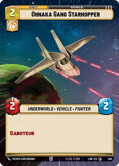 Ohnaka Gang Starhopper - 494 - Common (Hyperspace) - A Lawless Time