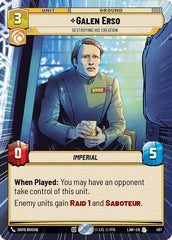 Galen Erso - Destroying His Creation - 497 - Rare (Hyperspace) - A Lawless Time