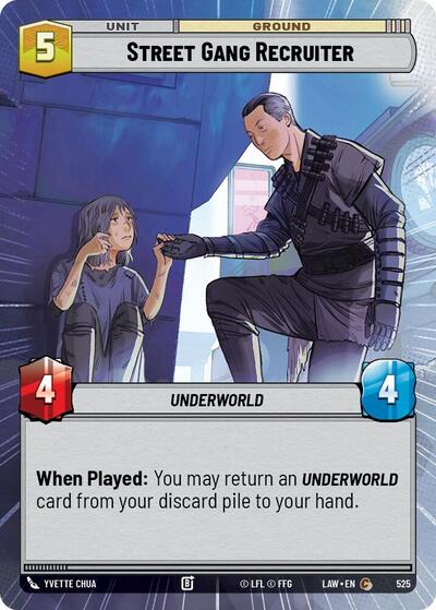 Street Gang Recruiter - 525 - Common (Hyperspace) - A Lawless Time