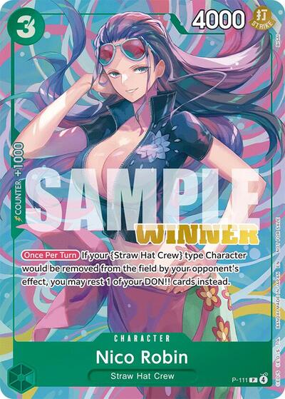Nico Robin (Heroines Battle Winner Pack) - P-111 - Promo - One Piece Promotion Cards