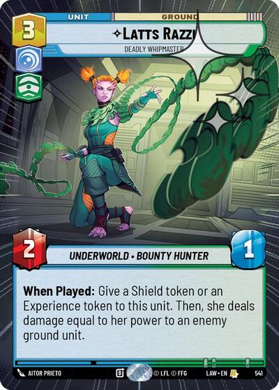 Latts Razzi - Deadly Whipmaster - 541 - Rare (Hyperspace Foil) - A Lawless Time