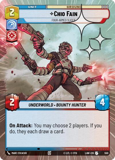 Chio Fain - Four-Armed Slicer - 550 - Uncommon (Hyperspace Foil) - A Lawless Time