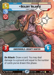 Beilert Valance - Target: Vader - 553 - Rare (Hyperspace Foil) - A Lawless Time